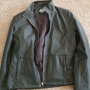 Oxyzone large hunter green faux leather